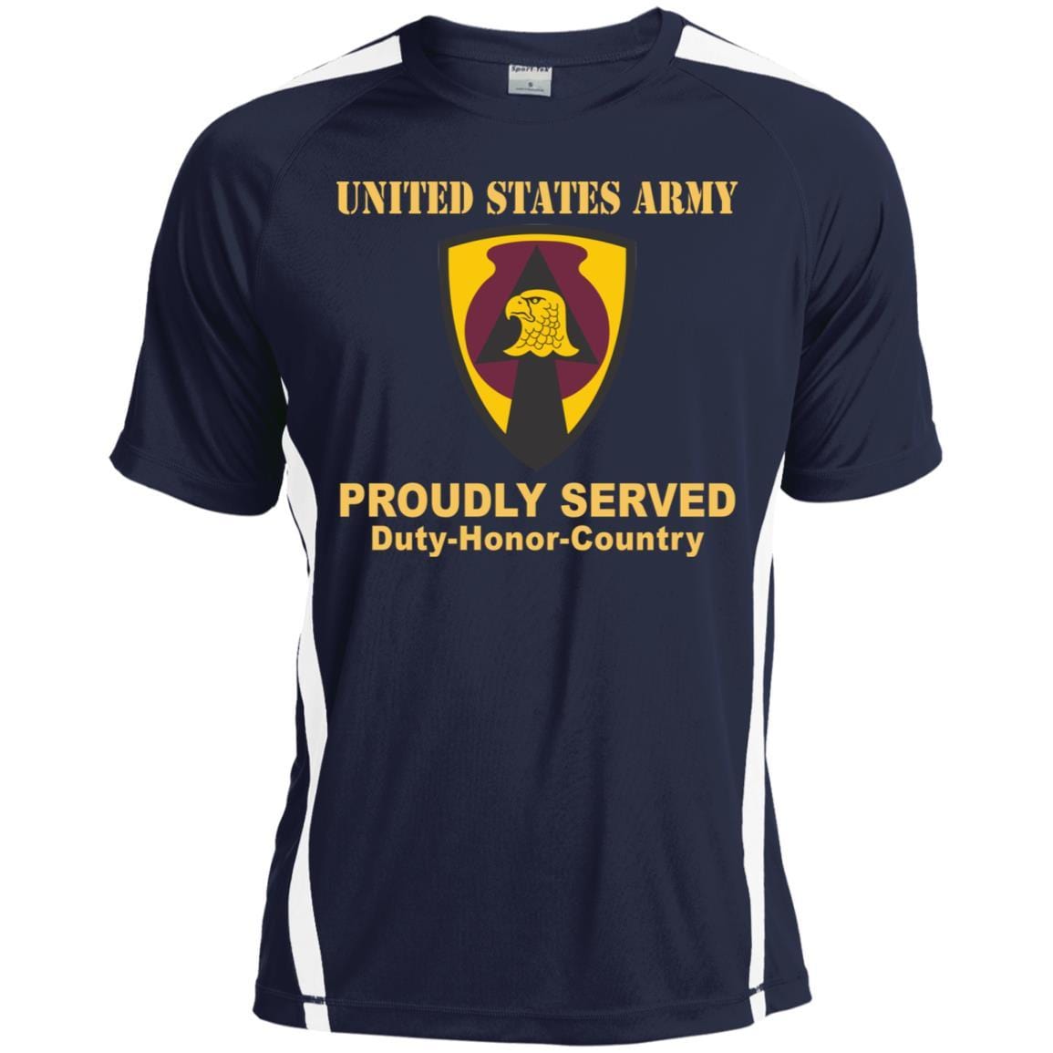 US ARMY 734 SUPPORT GROUP IOWA NATIONAL GUARD- Proudly Served T-Shirt On Front For Men-TShirt-Army-Veterans Nation