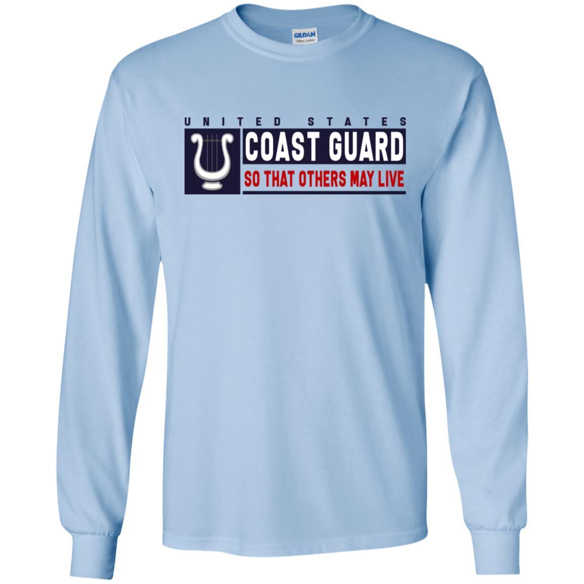 US Coast Guard Musician MU Logo- So that others may live Long Sleeve - Pullover Hoodie-TShirt-USCG-Veterans Nation