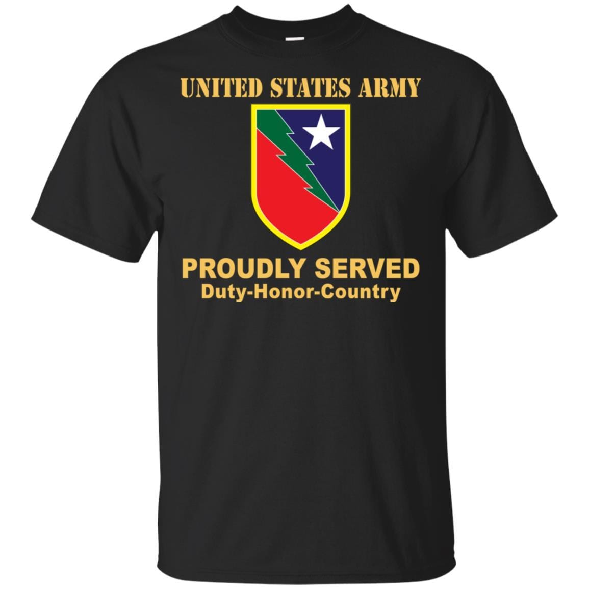 US ARMY 136TH MANEUVER ENHANCEMENT BRIGADE- Proudly Served T-Shirt On Front For Men-TShirt-Army-Veterans Nation
