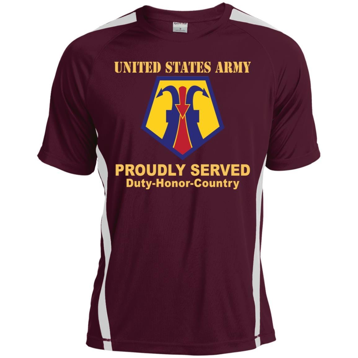 US ARMY 7TH CIVIL SUPPORT COMMAND- Proudly Served T-Shirt On Front For Men-TShirt-Army-Veterans Nation