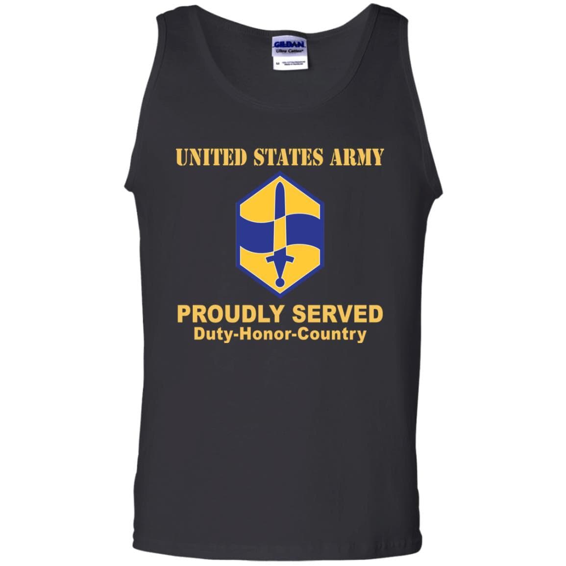 US ARMY 460 CHEMICAL BRIGADE- Proudly Served T-Shirt On Front For Men-TShirt-Army-Veterans Nation