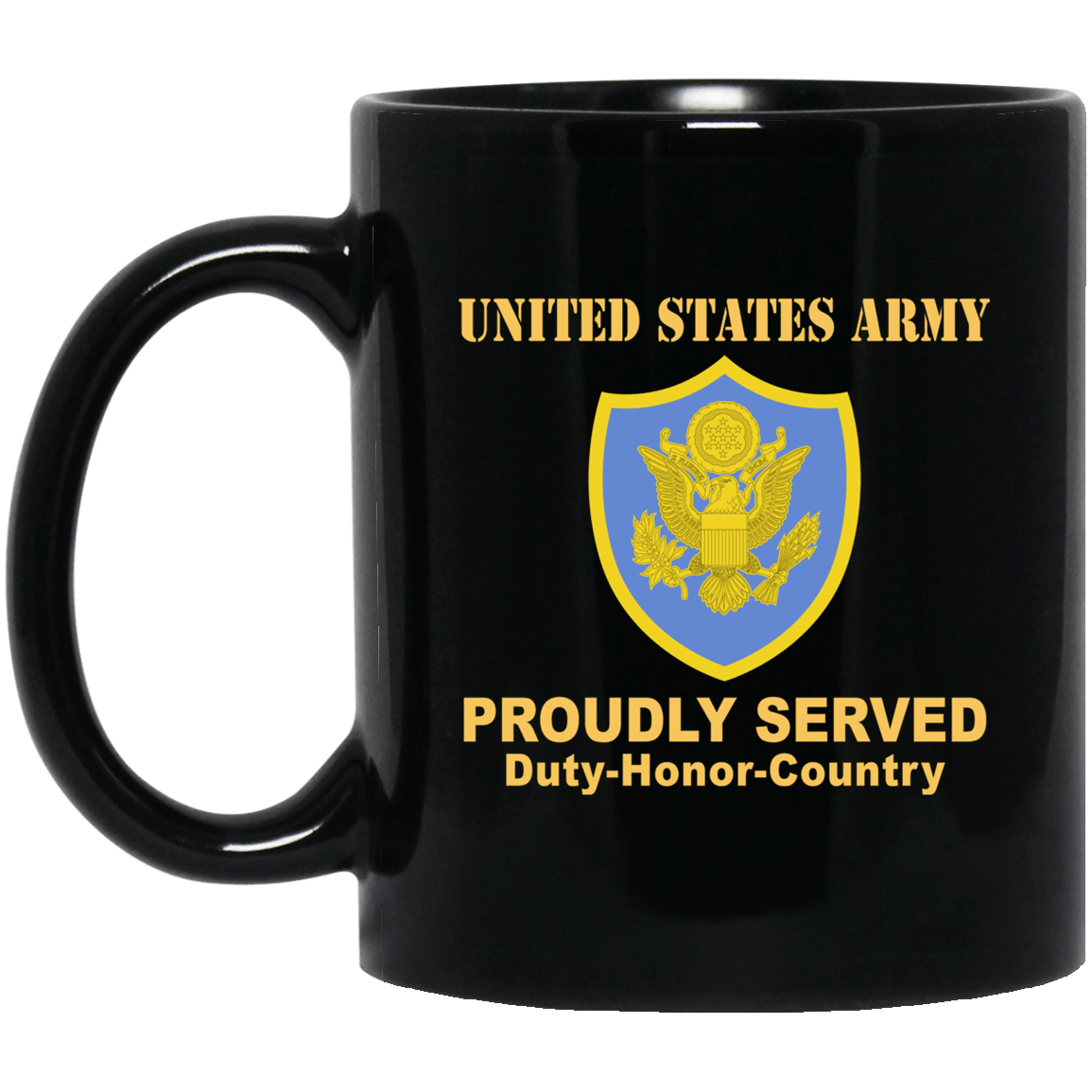 US ARMY PERSONNEL IN DOD AND JOINT ACTIVITIES- 11 oz - 15 oz Black Mug-Mug-Army-CSIB-Veterans Nation