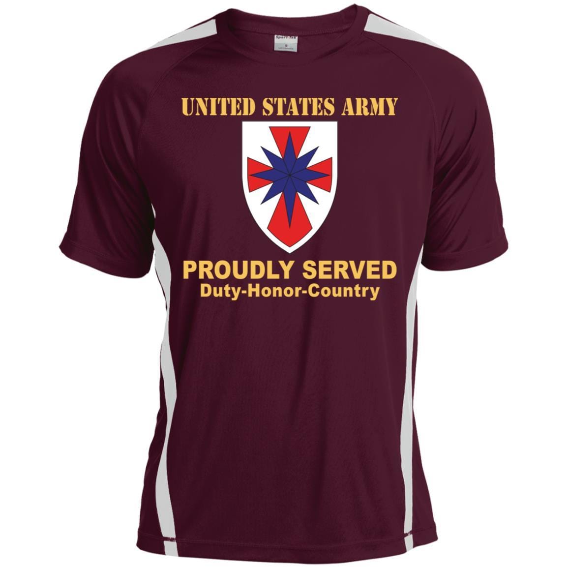 US ARMY 8TH SUSTAINMENT COMMAND- Proudly Served T-Shirt On Front For Men-TShirt-Army-Veterans Nation