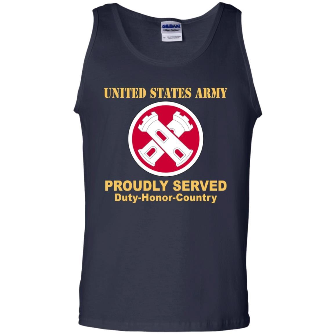 Military T-Shirt "16TH ENGINEER BRIGADE- Proudly Served On" Front For Men-TShirt-General-Veterans Nation