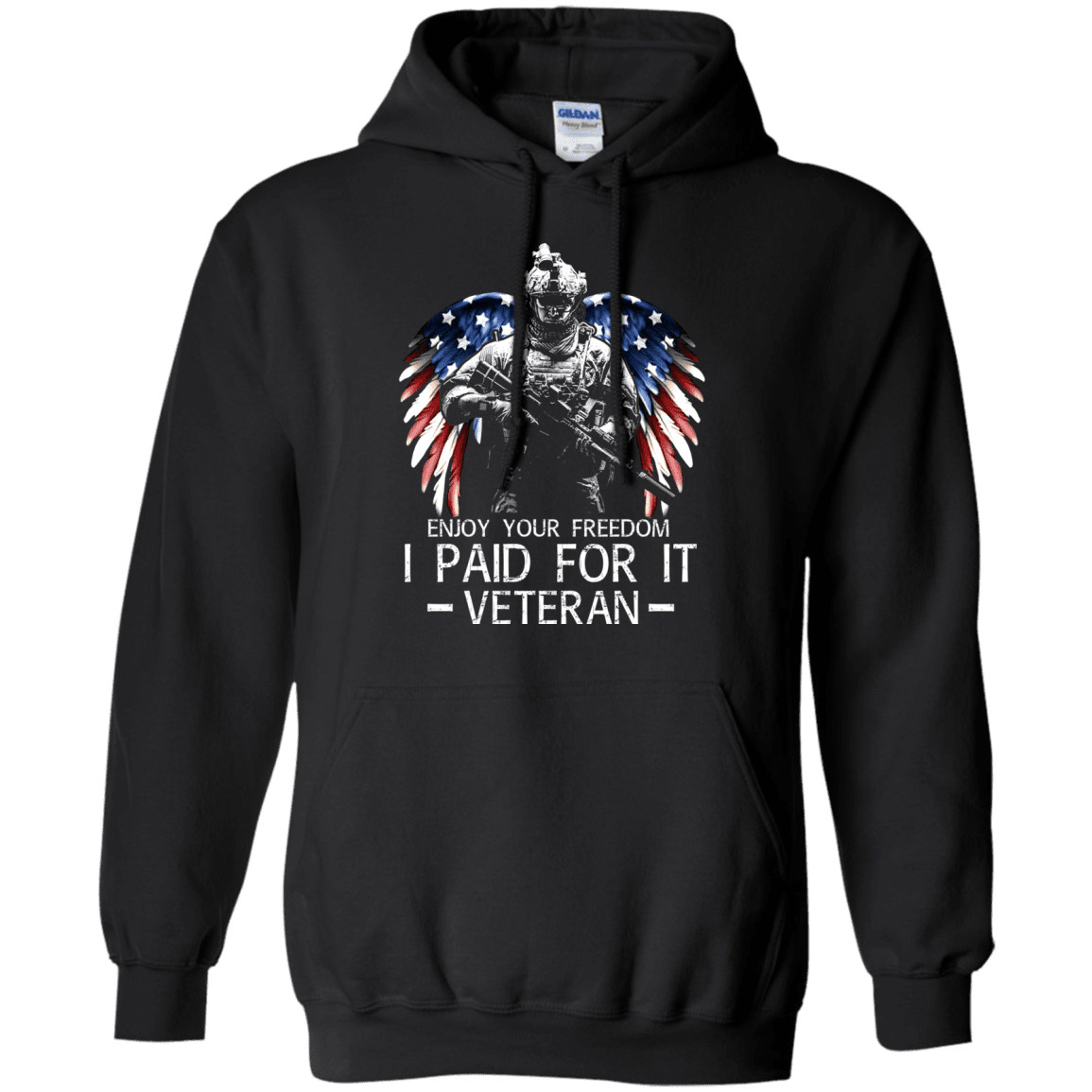 Military T-Shirt "Enjoy your freedom I paid for it Men" Front-TShirt-General-Veterans Nation
