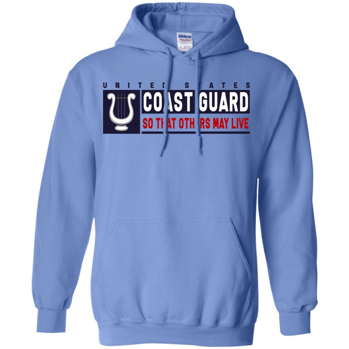 US Coast Guard Musician MU Logo- So that others may live Long Sleeve - Pullover Hoodie-TShirt-USCG-Veterans Nation