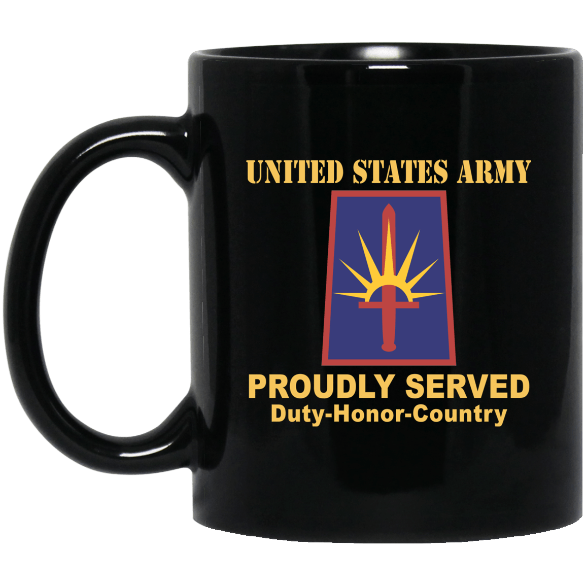 US ARMY NEW YORK ARMY NATIONAL GUARD ELEMENT JT FRC HQ- 11 oz - 15 oz Black Mug-Mug-Army-CSIB-Veterans Nation
