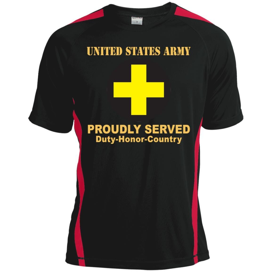 US ARMY 33RD INFANTRY BRIGADE COMBAT TEAM CSIB - Proudly Served T-Shirt On Front For Men-TShirt-Army-Veterans Nation