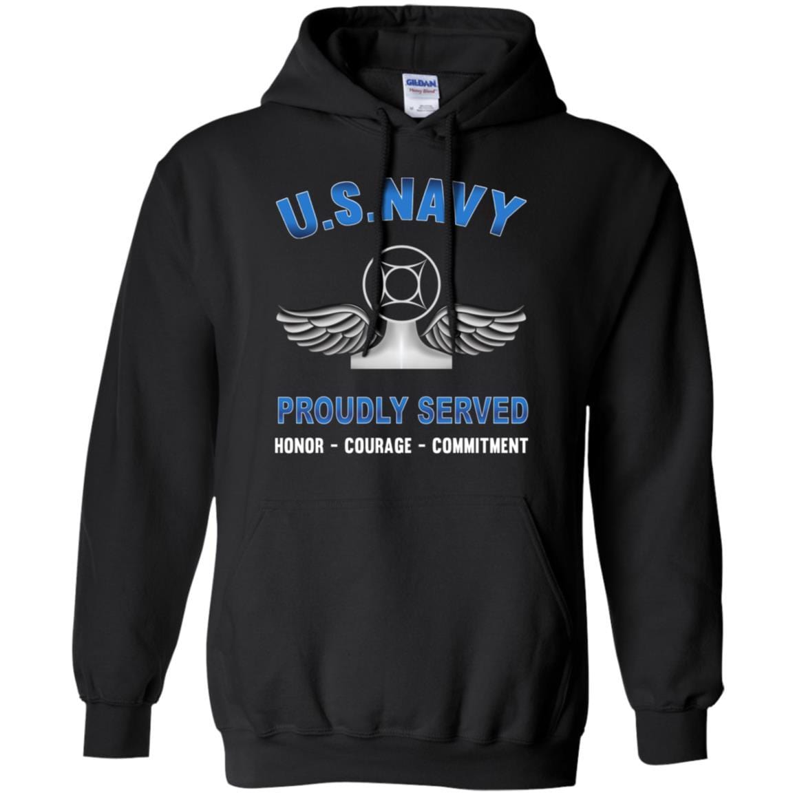 Navy Air Traffic Controller Navy AC - Proudly Served T-Shirt For Men On Front-TShirt-Navy-Veterans Nation