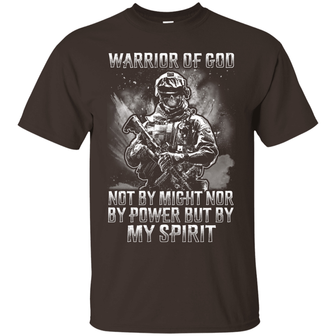 Military T-Shirt "Warrior Of God"-TShirt-General-Veterans Nation