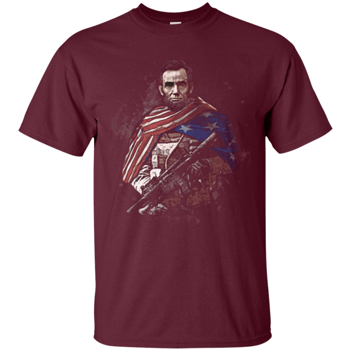 Military T-Shirt "Independent Day - Abraham Lincoln Soldier Presidents"-TShirt-General-Veterans Nation