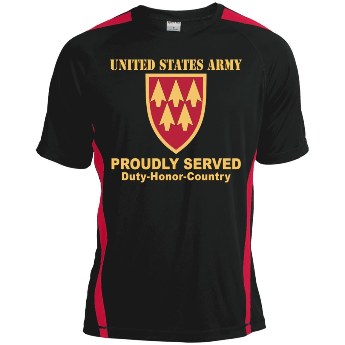 US ARMY 32ND AIR AND MISSILE DEFENSE COMMAND - Proudly Served T-Shirt On Front For Men-TShirt-Army-Veterans Nation