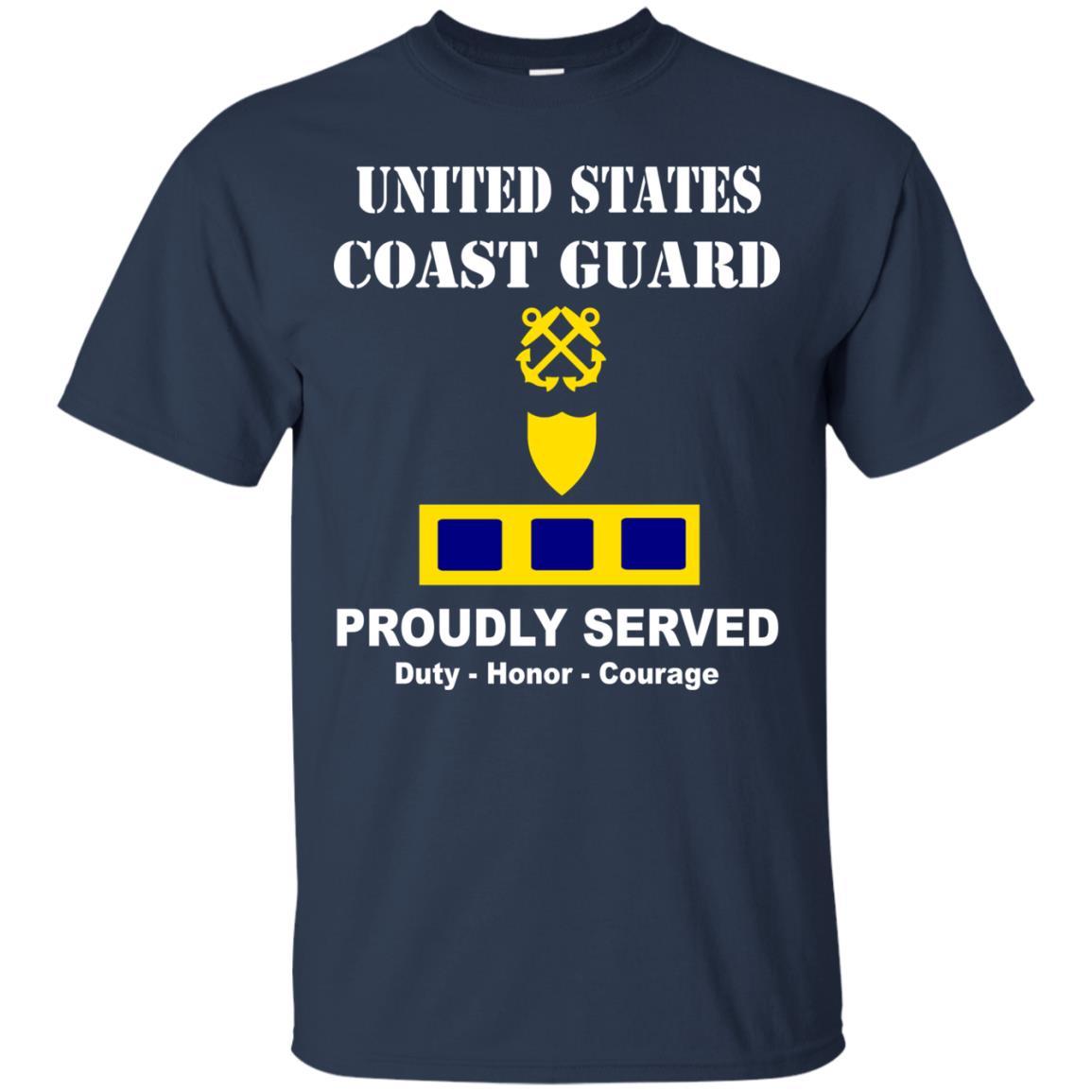 US Coast Guard W-2 Chief Warrant Officer 2 W2 CWO-2 Chief Warrant Officer Men Front USCG T Shirt-TShirt-USCG-Veterans Nation