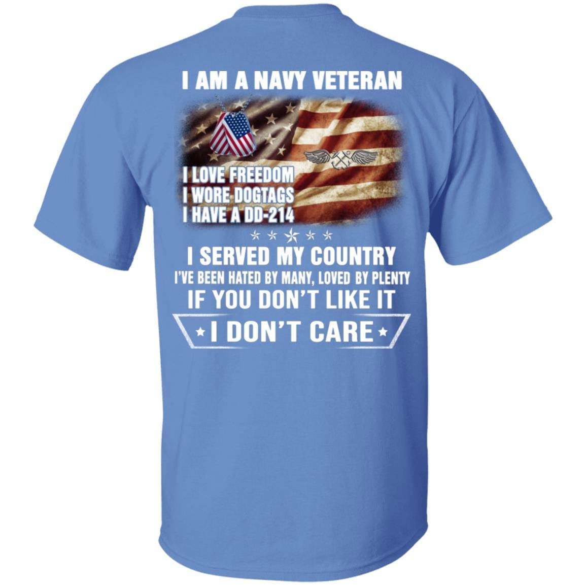 T-Shirt I Am An Navy Aviation Boatswain's Mate Navy AB Veteran On Back-T-Shirts-Veterans Nation