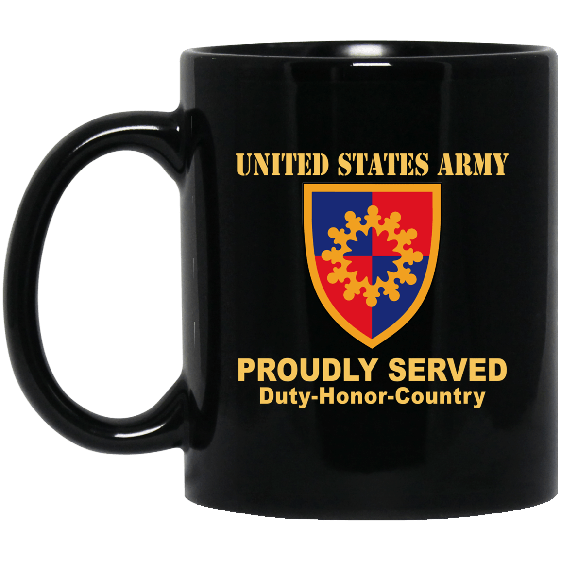 US ARMY 149TH MANEUVER ENHANCEMENT BRIGADE- 11 oz - 15 oz Black Mug-Mug-Army-CSIB-Veterans Nation