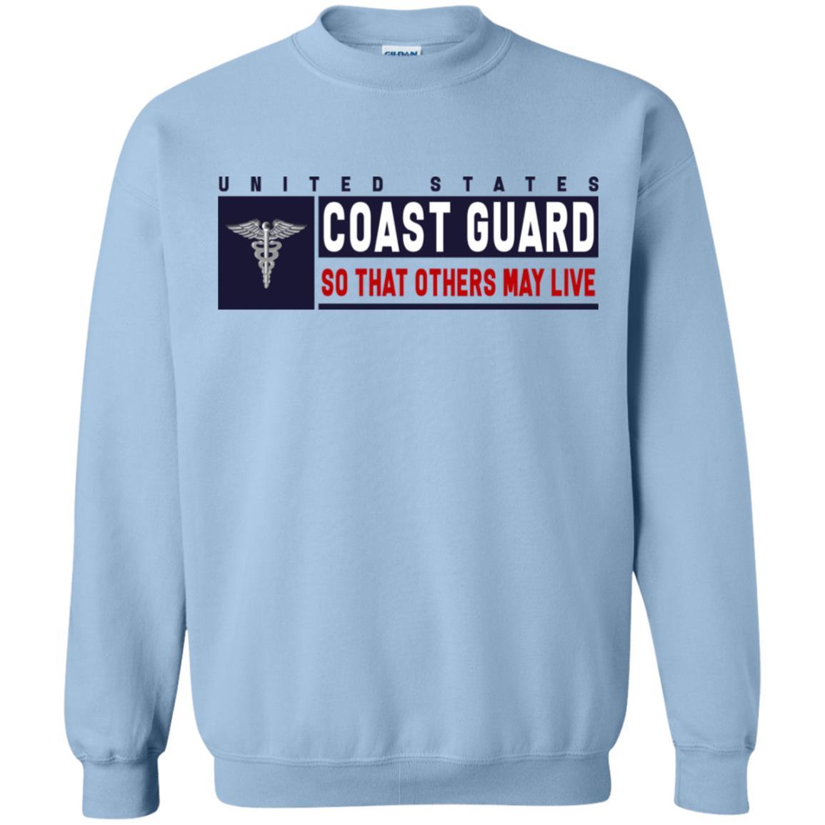 US Coast Guard Health Services Technician HS Logo- So that others may live Long Sleeve - Pullover Hoodie-TShirt-USCG-Veterans Nation