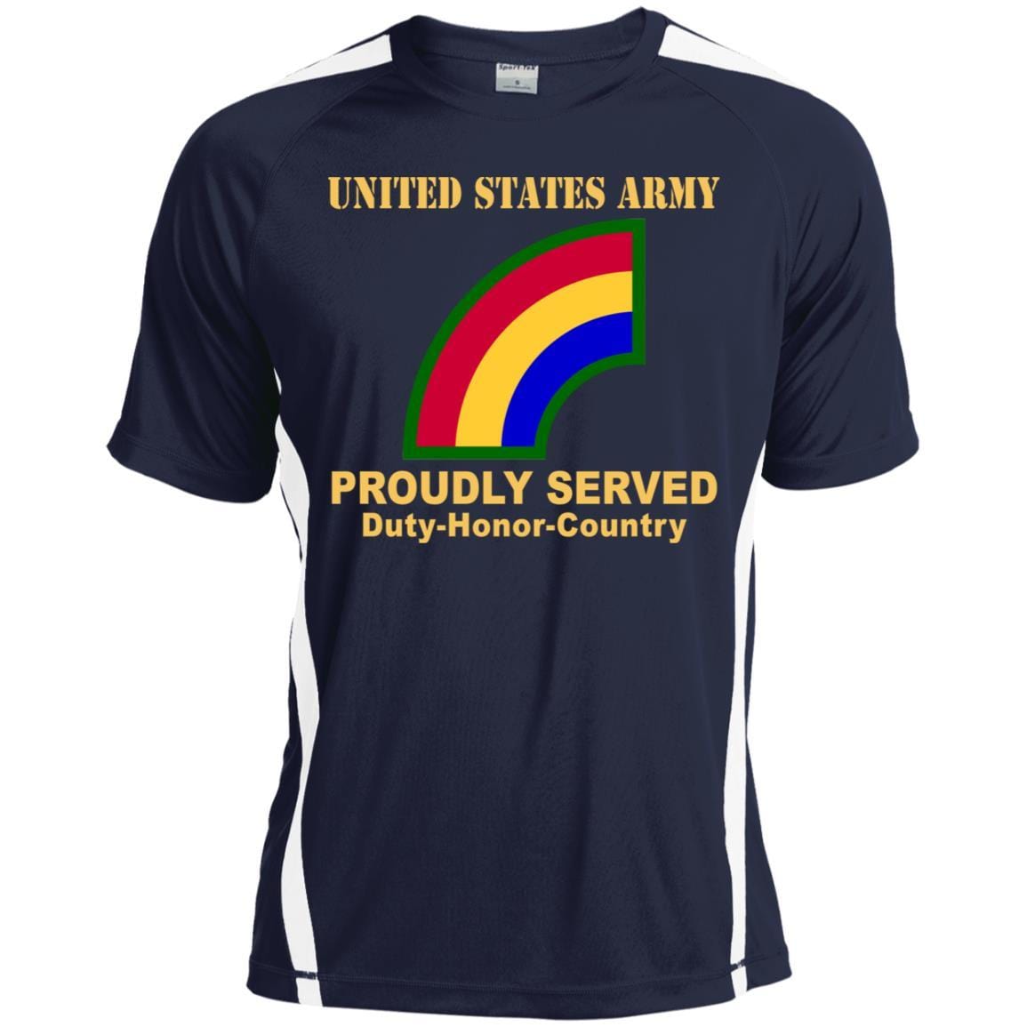 US ARMY 42ND INFANTRY DIVISION- Proudly Served T-Shirt On Front For Men-TShirt-Army-Veterans Nation