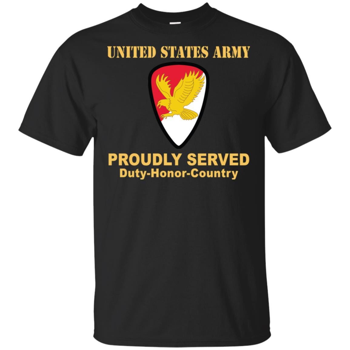 US ARMY 21ST CAVALRY BRIGADE- Proudly Served T-Shirt On Front For Men-TShirt-Army-Veterans Nation
