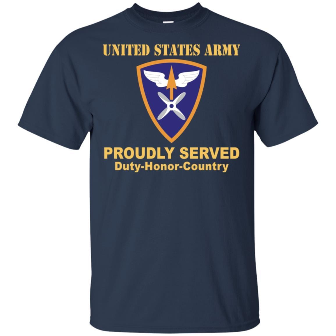 US ARMY 110TH AVIATION BRIGADE- Proudly Served T-Shirt On Front For Men-TShirt-Army-Veterans Nation