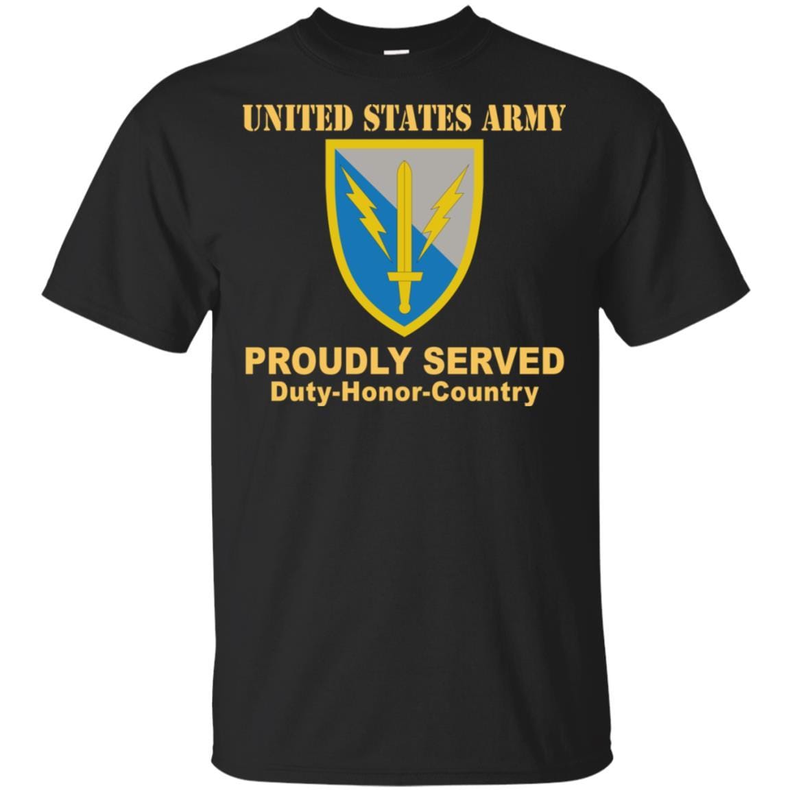 US ARMY 201 BATTLEFIELD SURVEILLANCE- Proudly Served T-Shirt On Front For Men-TShirt-Army-Veterans Nation