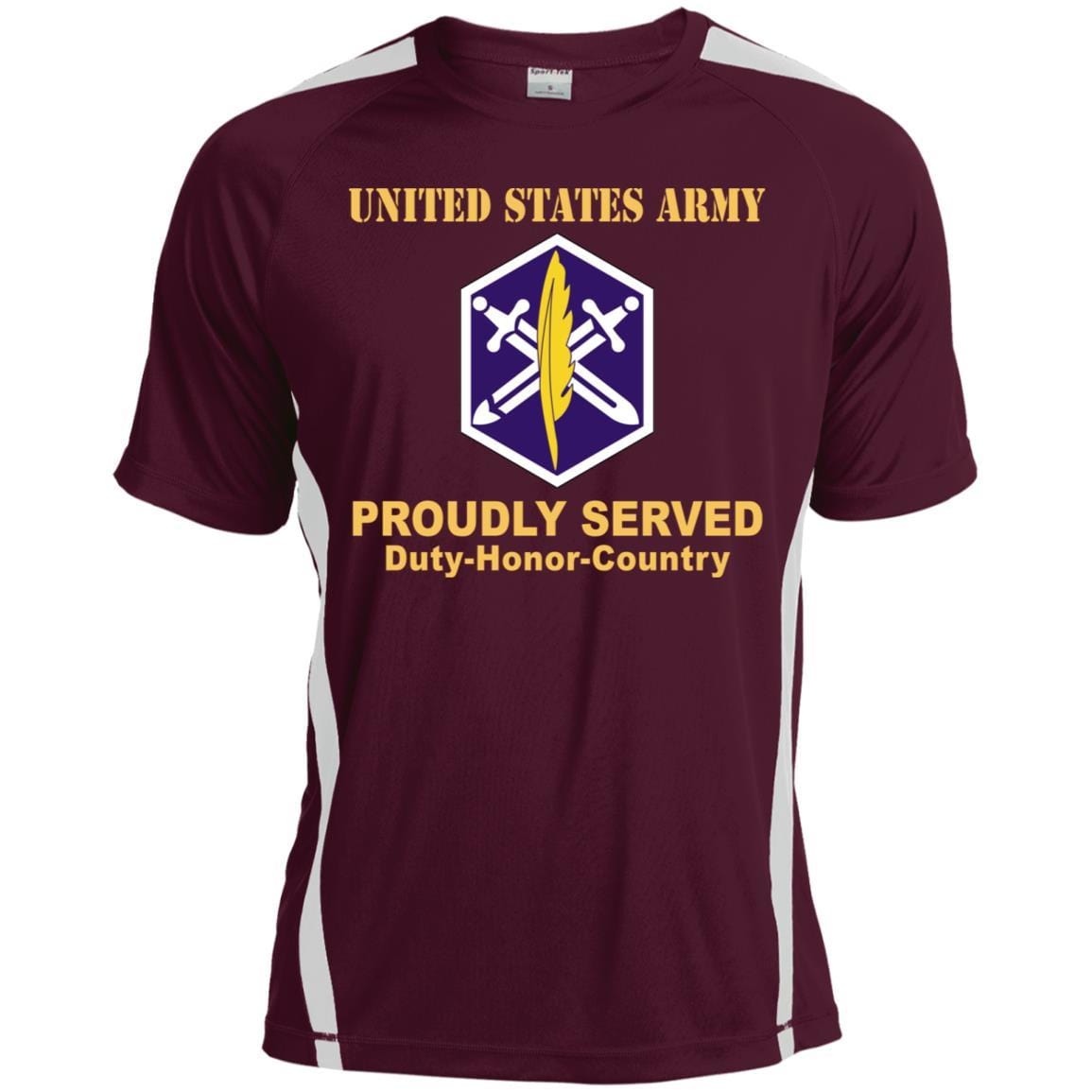 US ARMY 85TH CIVIL AFFAIRS BRIGADE - Proudly Served T-Shirt On Front For Men-TShirt-Army-Veterans Nation