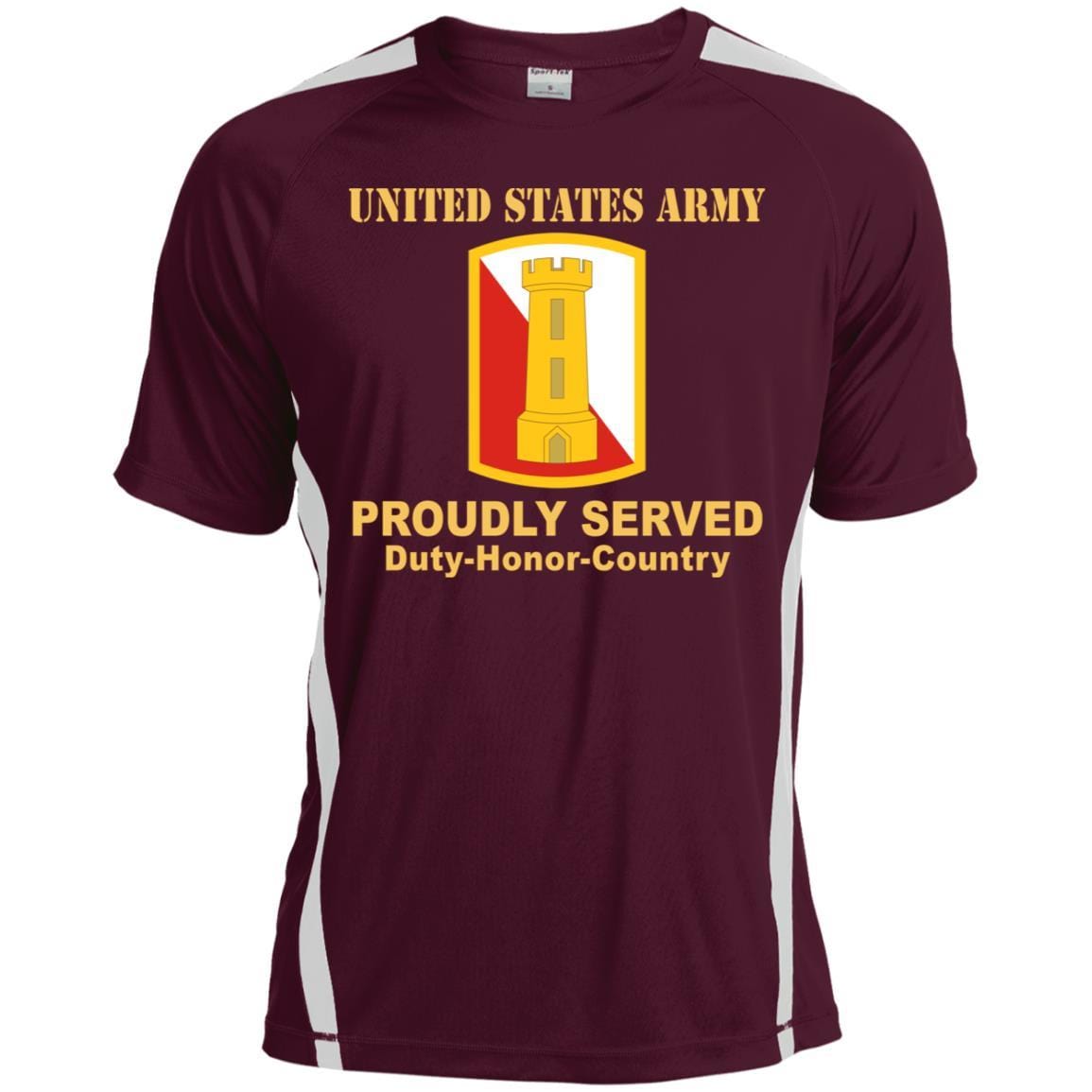 US ARMY 168TH ENGINEER BRIGADE- Proudly Served T-Shirt On Front For Men-TShirt-Army-Veterans Nation