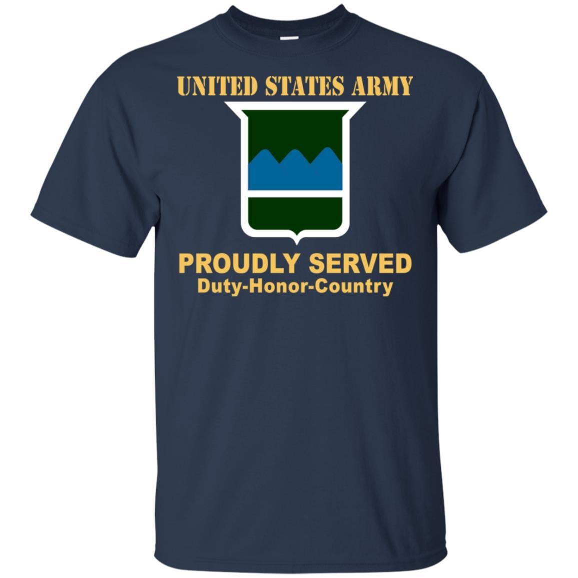 US ARMY 80TH TRAINING COMMAND - Proudly Served T-Shirt On Front For Men-TShirt-Army-Veterans Nation