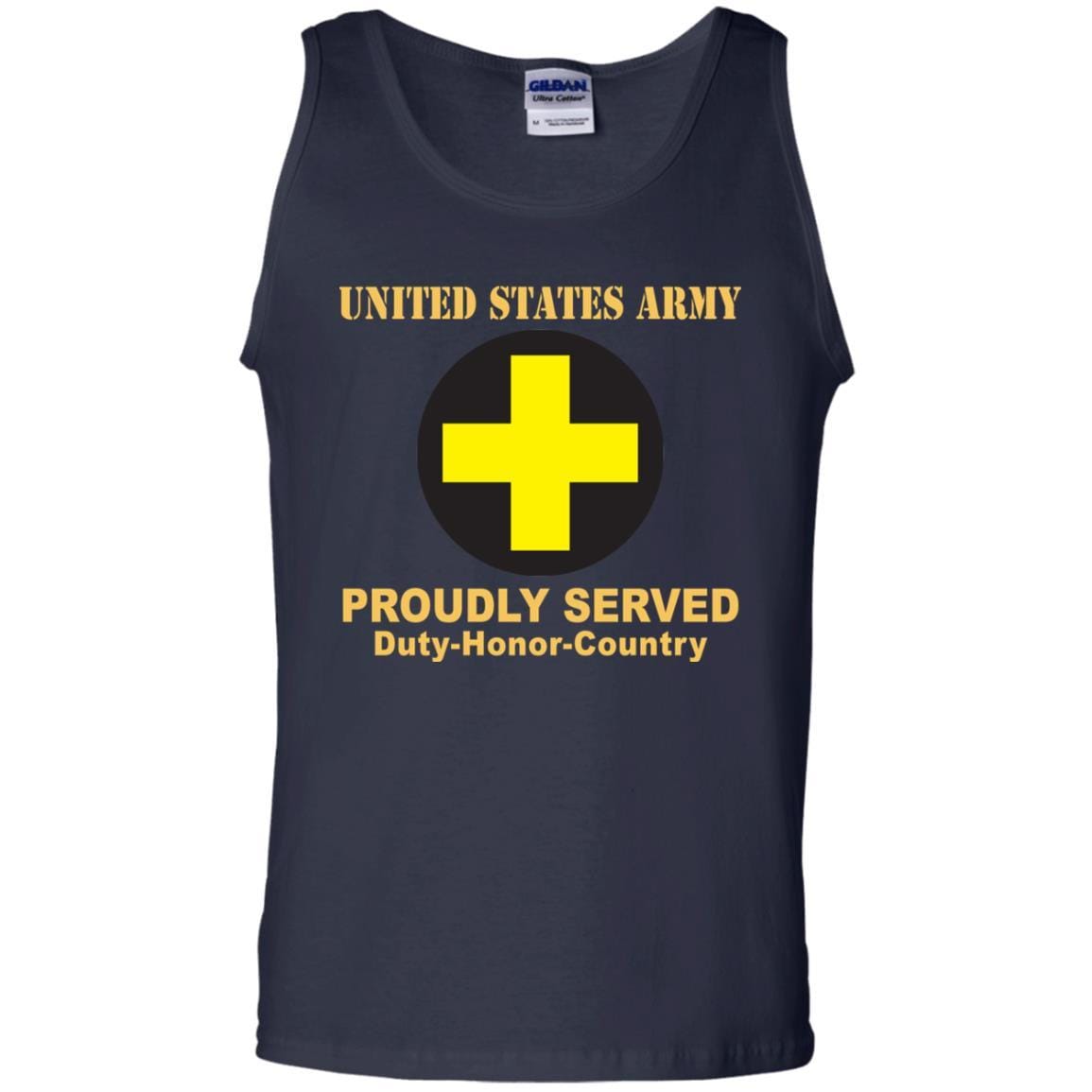 US ARMY 33RD INFANTRY BRIGADE COMBAT TEAM CSIB - Proudly Served T-Shirt On Front For Men-TShirt-Army-Veterans Nation