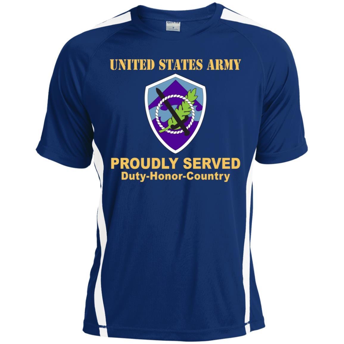 US ARMY 350 CIVIL AFFAIRS COMMAND- Proudly Served T-Shirt On Front For Men-TShirt-Army-Veterans Nation