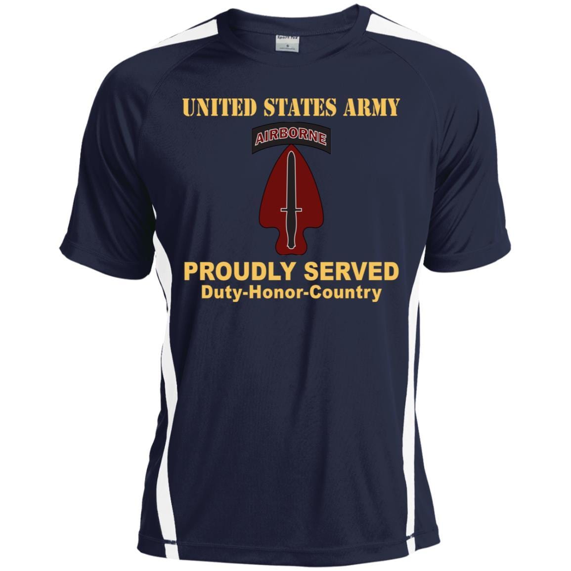 U.S. ARMY SPECIAL OPERATIONS COMMAND- Proudly Served T-Shirt On Front For Men-TShirt-Army-Veterans Nation