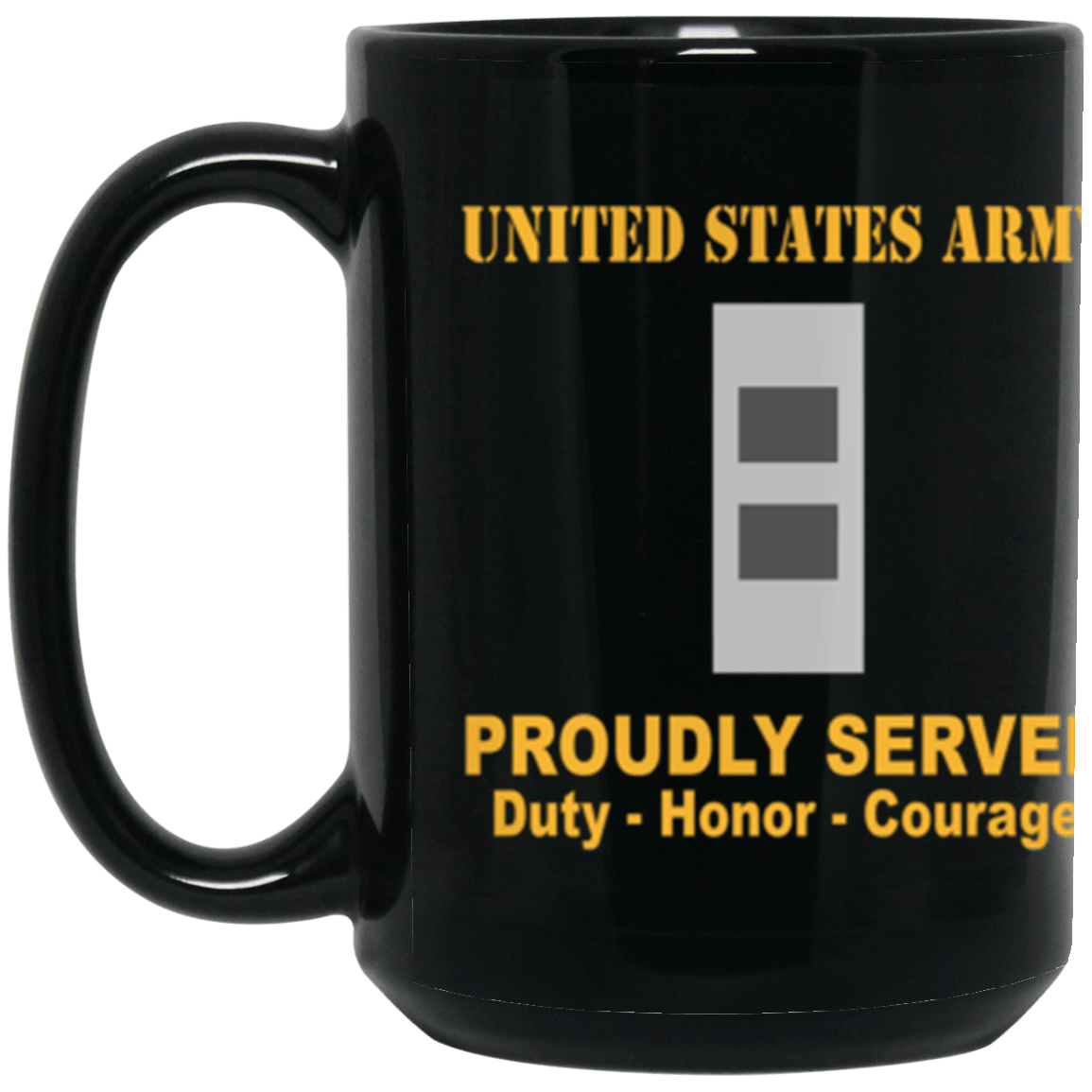 US Army W-2 Chief Warrant Officer 2 W2 CW2 Warrant Officer Ranks Proudly Served Core Values 15 oz. Black Mug-Drinkware-Veterans Nation