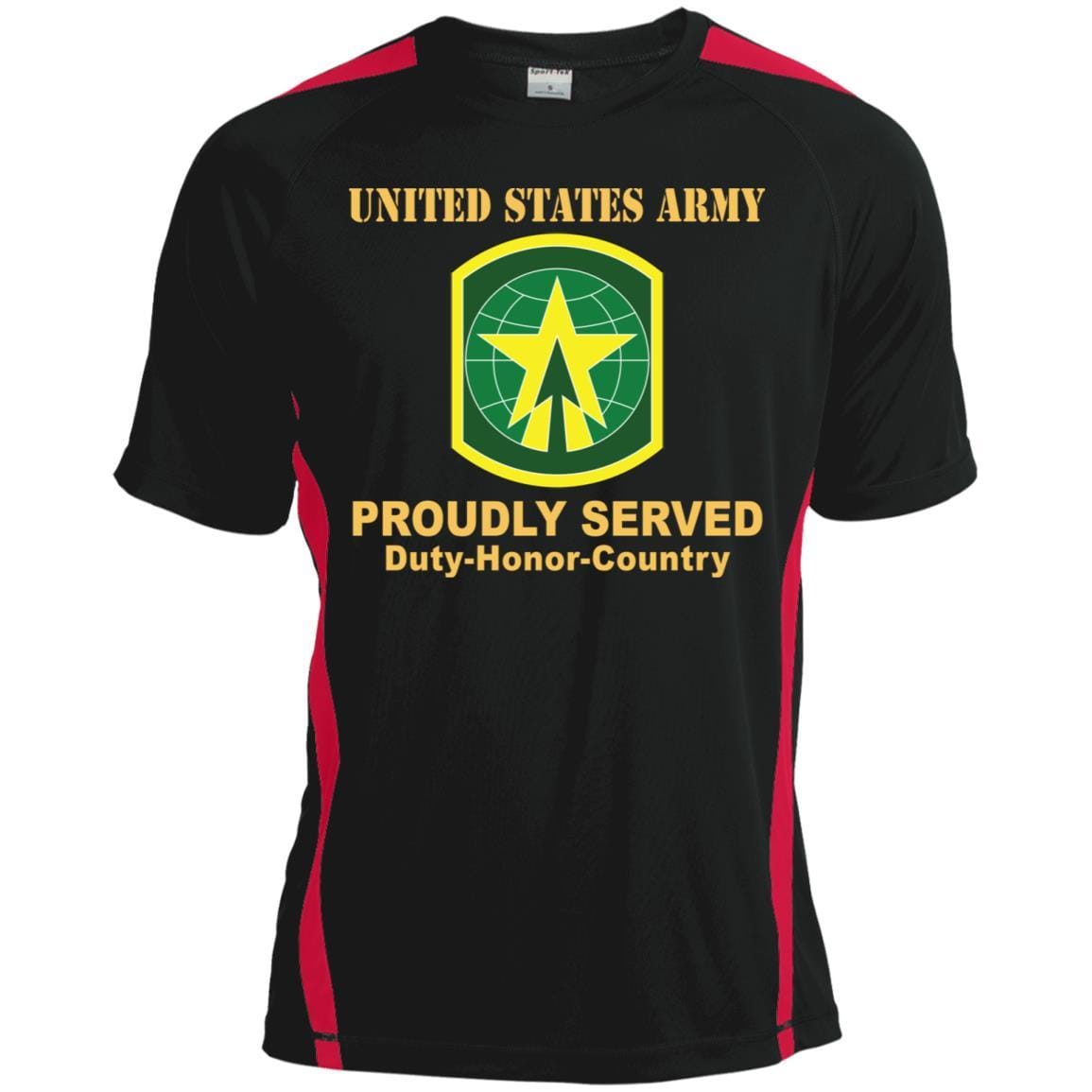 US ARMY 16TH MILITARY POLICE BRIGADE WITH AIRBORNE TAB- Proudly Served T-Shirt On Front For Men-TShirt-Army-Veterans Nation