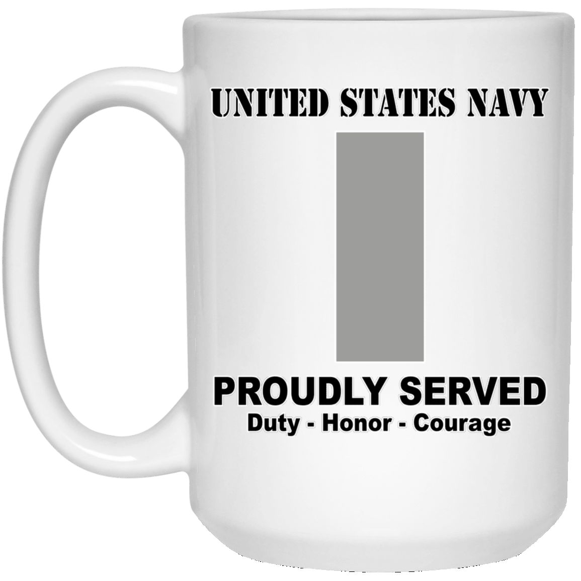 US Navy O-2 Lieutenant Junior Grade O2 LTJG Junior Officer Ranks T shirt White Coffee Mug - Stainless Travel Mug-Mug-Navy-Officer-Veterans Nation