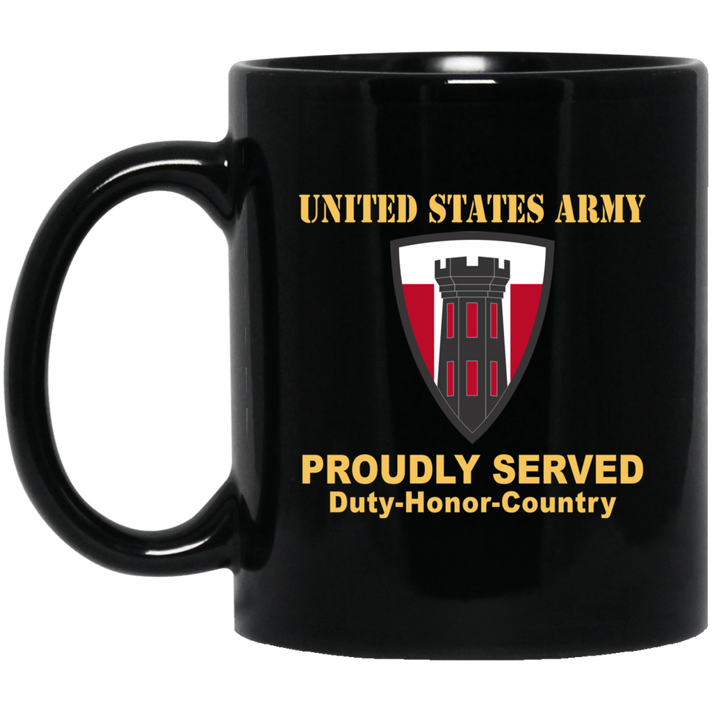 US ARMY 176TH ENGINEER BRIGADE- 11 oz - 15 oz Black Mug-Mug-Army-CSIB-Veterans Nation