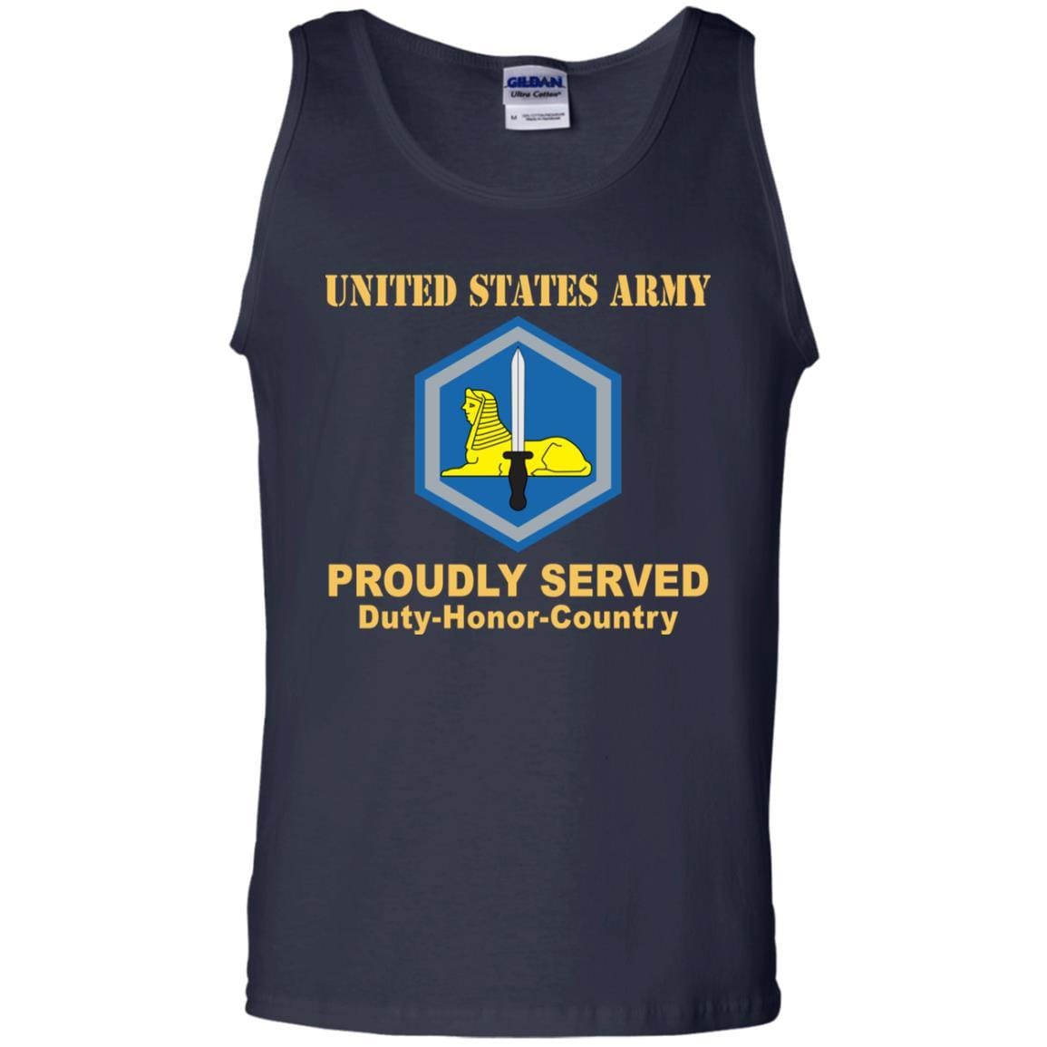 US ARMY 66TH MILITARY INTELLIGENCE BRIGADE - Proudly Served T-Shirt On Front For Men-TShirt-Army-Veterans Nation