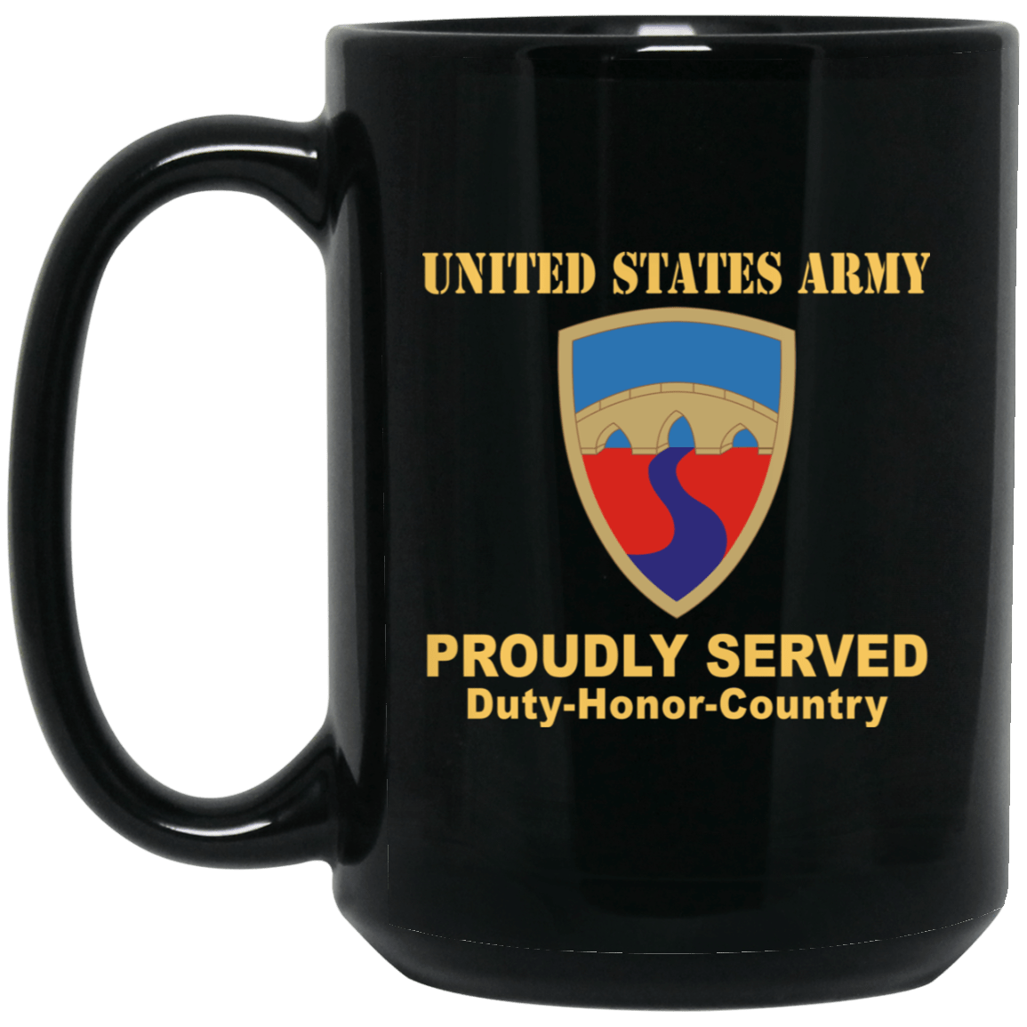US ARMY 304TH SUSTAINMENT BRIGADE- 11 oz - 15 oz Black Mug-Mug-Army-CSIB-Veterans Nation