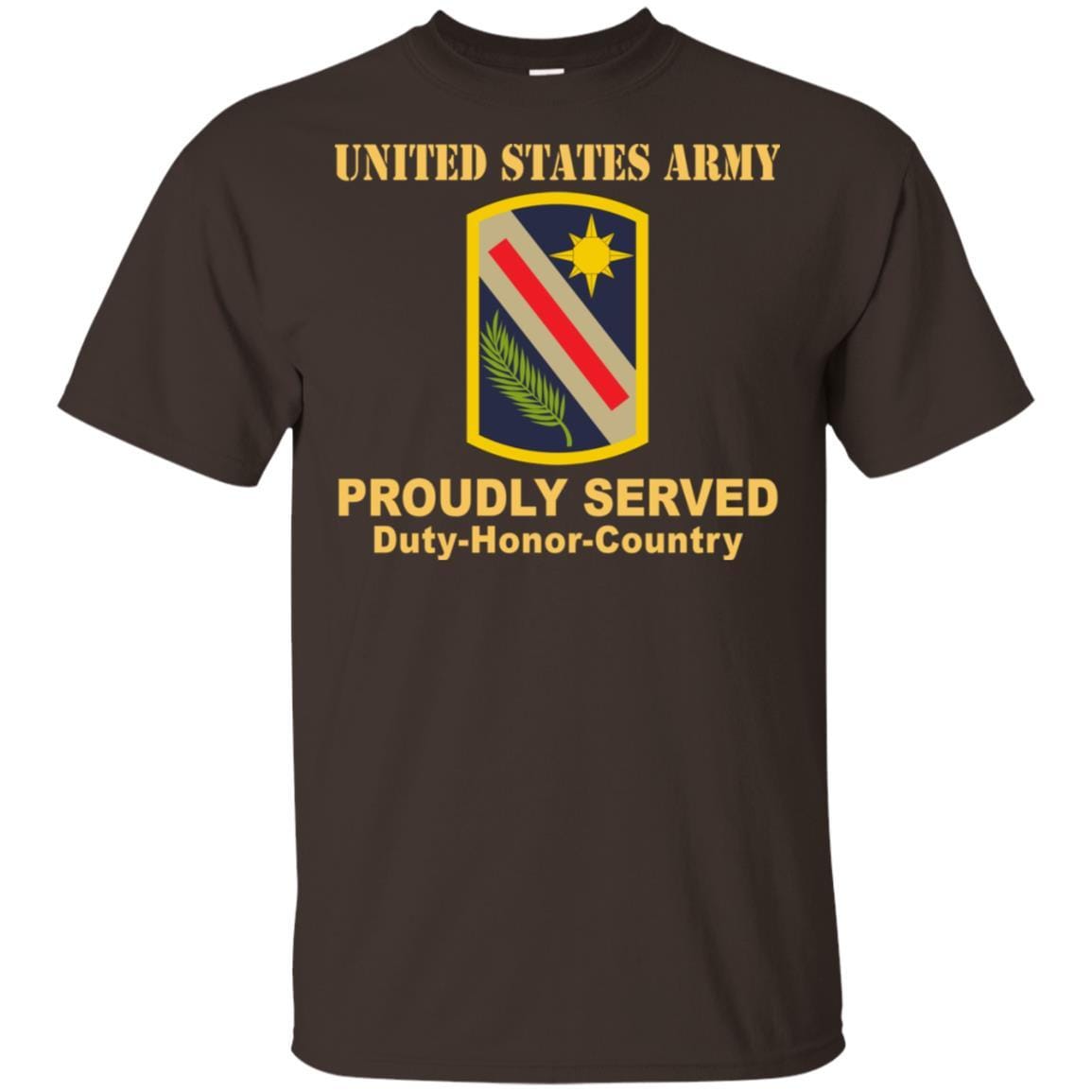 US ARMY 321 SUSTAINMENT BRIGADE- Proudly Served T-Shirt On Front For Men-TShirt-Army-Veterans Nation