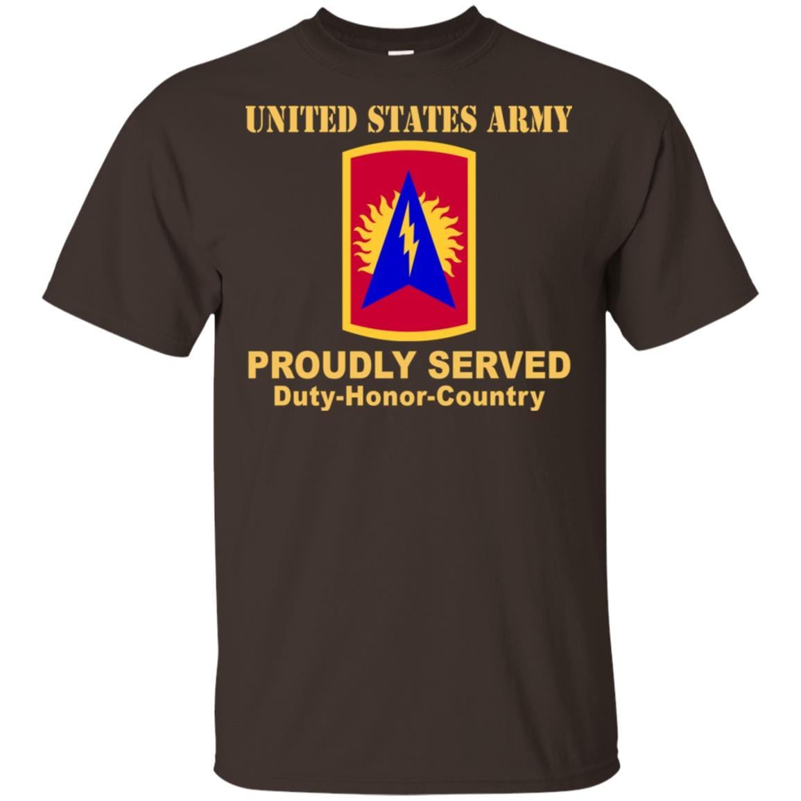 US ARMY 164 AIR DEFENSE ARTILLERY- Proudly Served T-Shirt On Front For Men-TShirt-Army-Veterans Nation