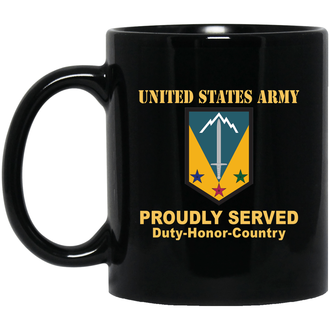 US ARMY 3RD MANEUVER ENHANCEMENT BRIGADE- 11 oz - 15 oz Black Mug-Mug-Army-CSIB-Veterans Nation