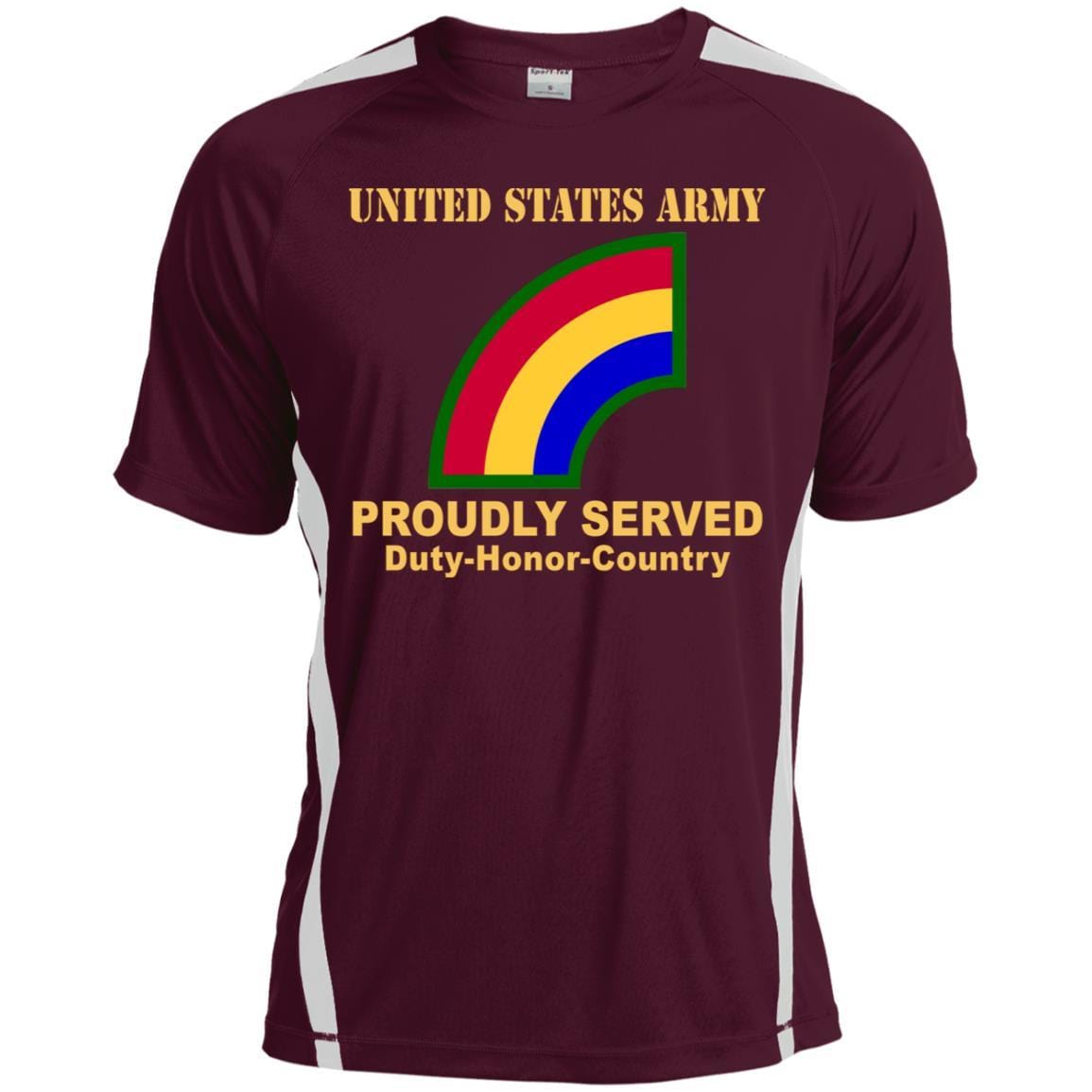 US ARMY 42ND INFANTRY DIVISION- Proudly Served T-Shirt On Front For Men-TShirt-Army-Veterans Nation