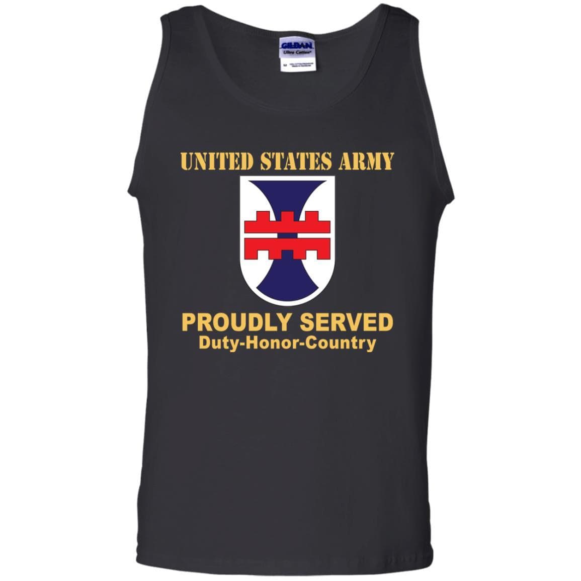 US ARMY 412TH ENGINEER COMMAND- Proudly Served T-Shirt On Front For Men-TShirt-Army-Veterans Nation