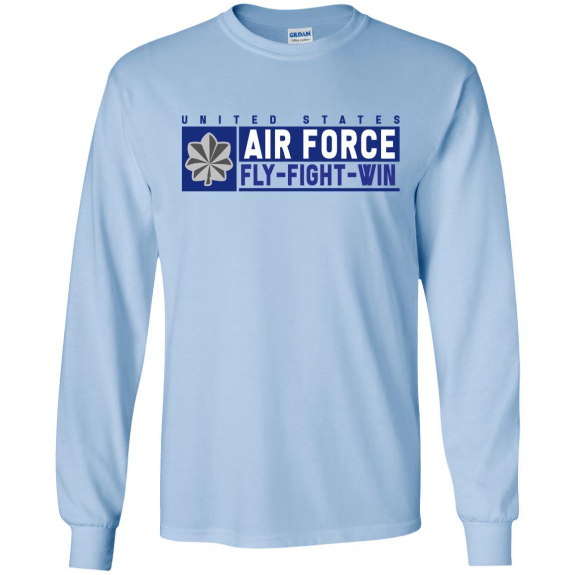 US Air Force O-5 Lieutenant Colonel Fly - Fight - Win Long Sleeve - Pullover Hoodie-TShirt-USAF-Veterans Nation