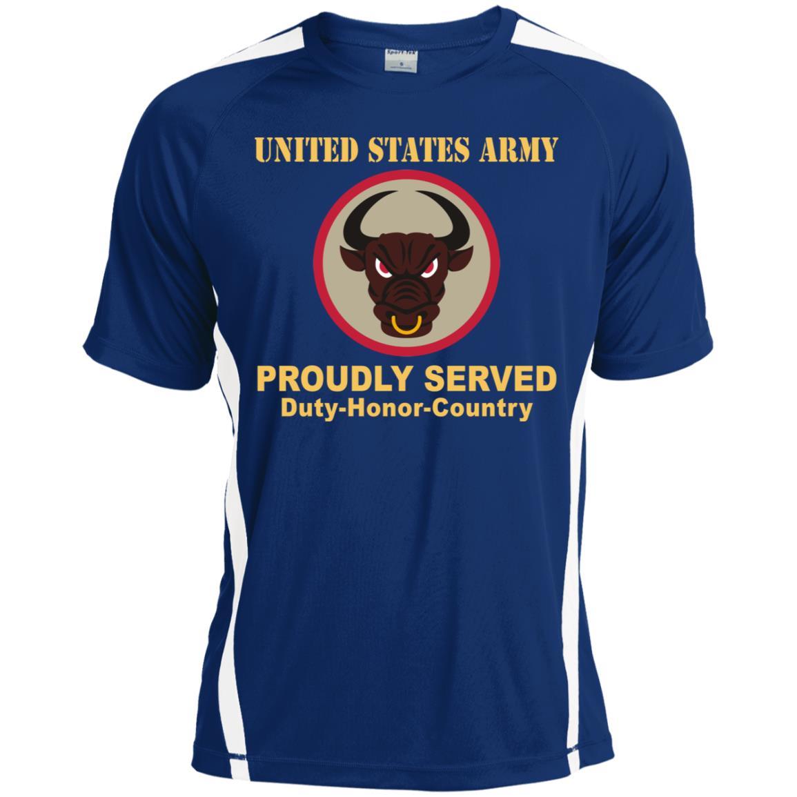 US ARMY 518 SUSTAINMENT BRIGADE- Proudly Served T-Shirt On Front For Men-TShirt-Army-Veterans Nation