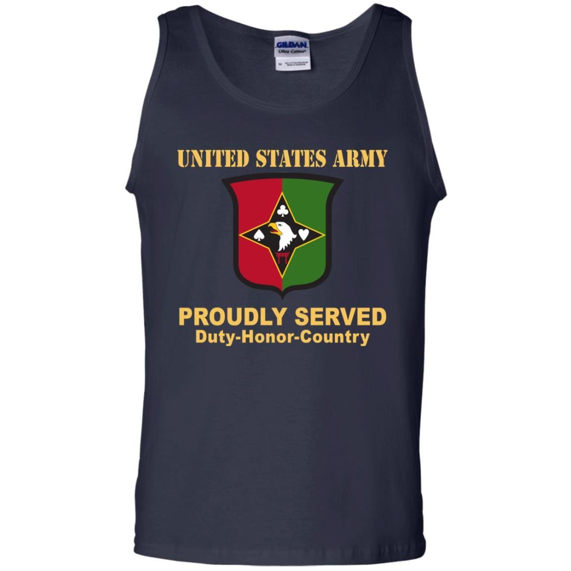 US ARMY 101 SUSTAINMENT BRIGADE- Proudly Served T-Shirt On Front For Men-TShirt-Army-Veterans Nation