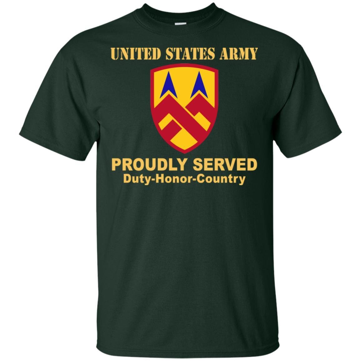 US ARMY 377TH THEATER SUSTAINMENT COMMAND- Proudly Served T-Shirt On Front For Men-TShirt-Army-Veterans Nation