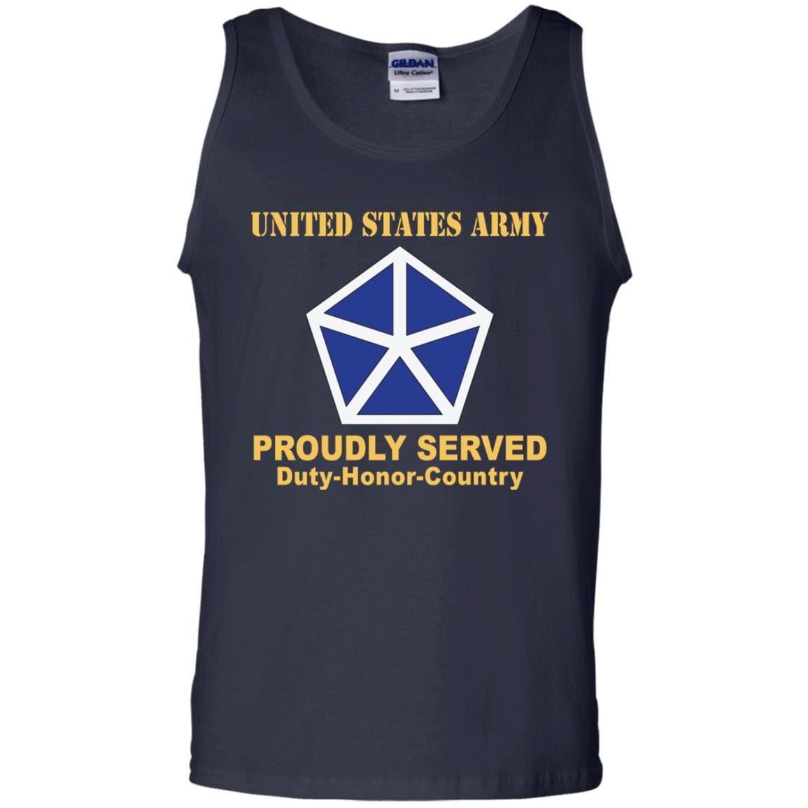 US ARMY 5TH CORPS- Proudly Served T-Shirt On Front For Men-TShirt-Army-Veterans Nation