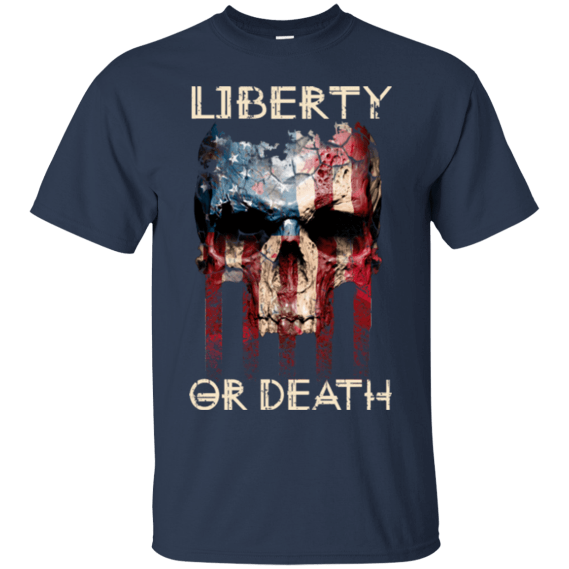 Military T-Shirt "LIBERTY OR DEATH"-TShirt-General-Veterans Nation