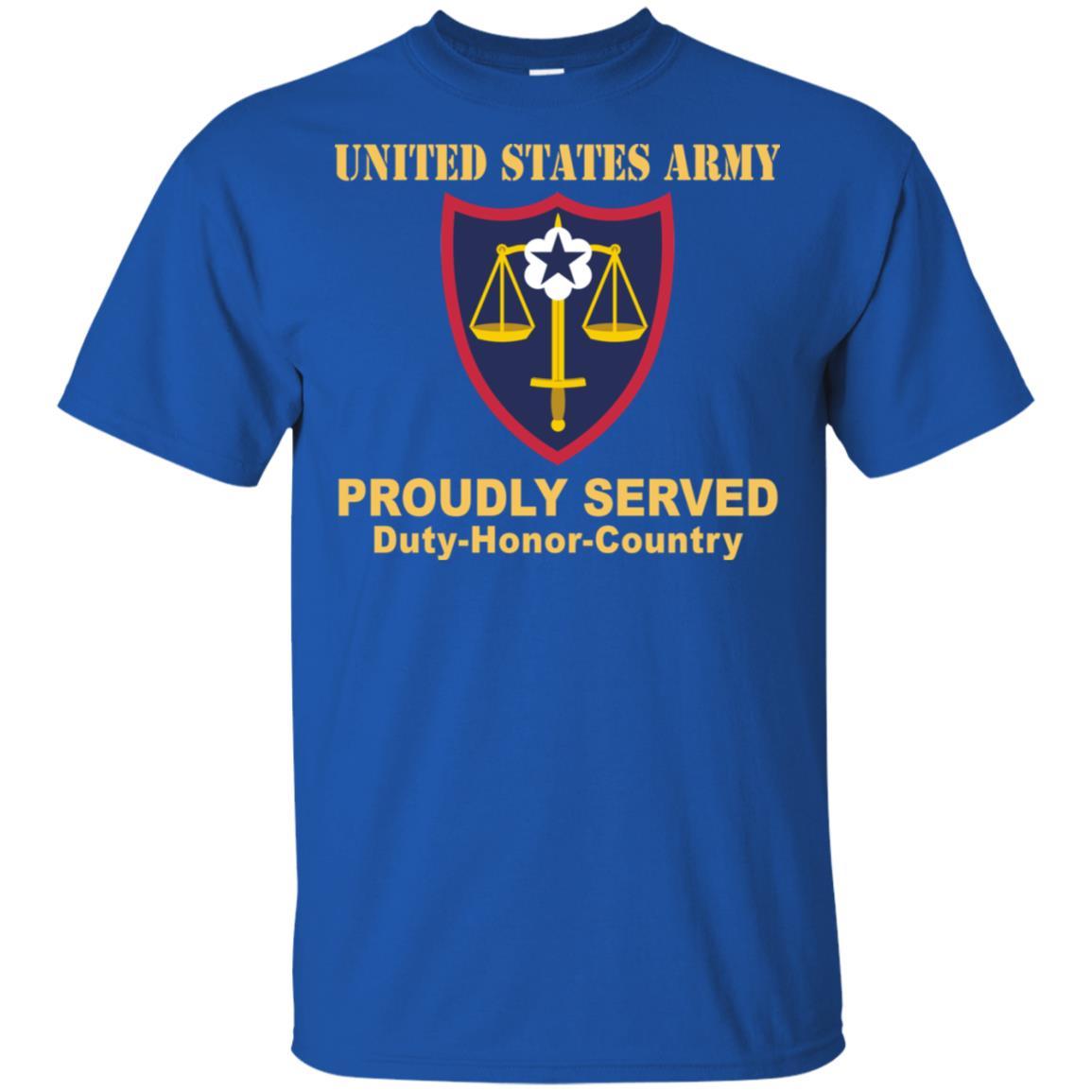 US ARMY TRIAL DEFENSE SERVICE- Proudly Served T-Shirt On Front For Men-TShirt-Army-Veterans Nation