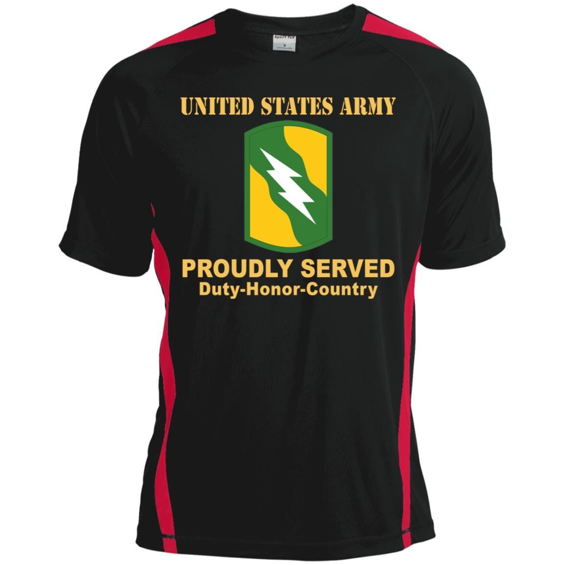 US ARMY 155TH ARMORED BRIGADE COMBAT TEAM- Proudly Served T-Shirt On Front For Men-TShirt-Army-Veterans Nation