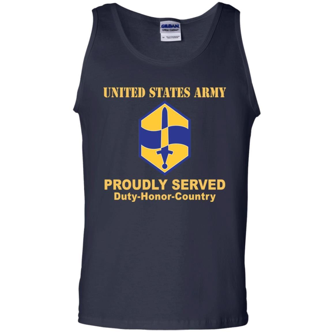 US ARMY 460 CHEMICAL BRIGADE- Proudly Served T-Shirt On Front For Men-TShirt-Army-Veterans Nation